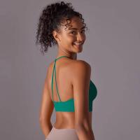 Top de mujer, cuello de chaleco Hai Yuga, decoración triul, deportes con espalda bonita, Top corto a prueba de golpes para - details 33