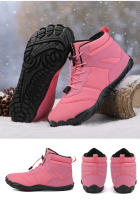 Botas de nieve al aire libre para hombre y mujer, zapatos de algodón impermeables de terciopelo, montañismo, otoño e invierno, 2024 - details 11