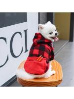 Abrigo de invierno para perro, chaqueta Reversible a cuadros para mascotas, ropa para clima frío para perros pequeños, medianos y grandes - details 8