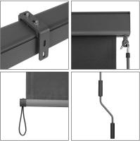 Toldo Vertical retráctil para balcón, pantalla de privacidad con manivela Manual, resistente al viento y a los rayos UV - details 6
