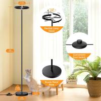 Lámpara de Pie LED Regulable, Lampara de Pie Salon con Distancia & Táctil, 4 Temperaturas de Color, 1300LM, Lámpara de Lectura Moderna para Salón, Dormitorio y Oficina, 20W, Negra - details 23