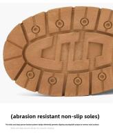 Botas altas para hombre, zapatos de cuero planos informales y versátiles con suela gruesa, compatibles con tablero de trabajo, moda de invierno, 2025 - details 6
