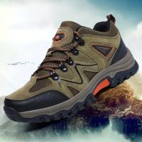 Zapatos de senderismo para hombre, zapatillas antideslizantes para caminar, zapatos de escalada de cuero de ante, zapatos para caminar en el campo, zapatos de rastreo al aire libre - details 1