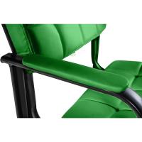 B Tapizada En Cuero Sintético I Silla De Espera con Reposabrazos I Silla Confidente con Base De Metal I Color:, Color:Negro - details 33