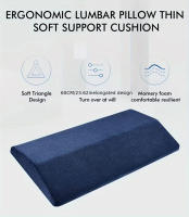 Cojín de espuma con soporte lumbar ergonómico, lavable en máquina, funda desmontable, firme, suave para dispositivos multimedia - details 8