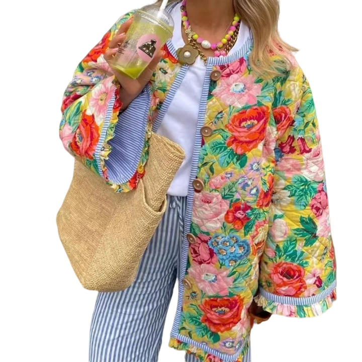 Chaqueta Vaquera Floral Patchwork De Urban Renewal Remade | Urban Outfitters México - Ropa