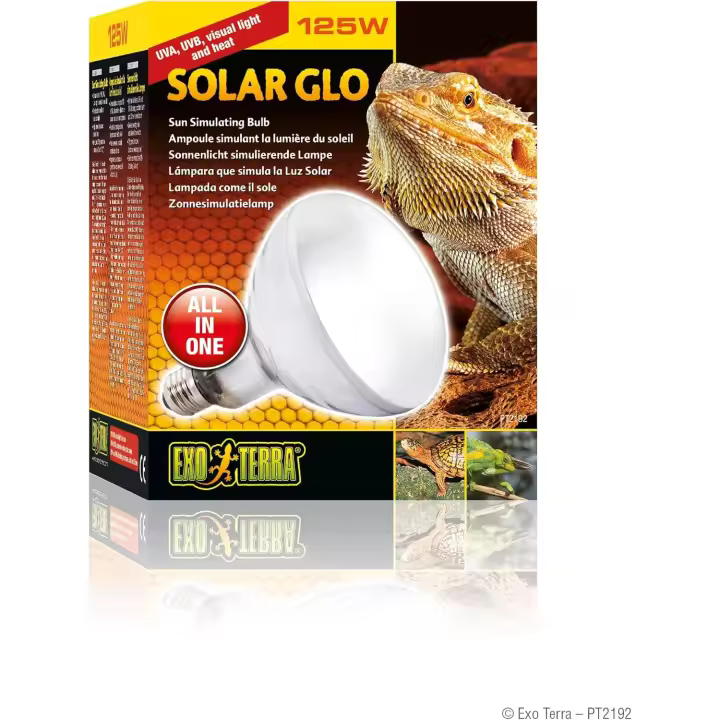 Exo Terra Solar Glo, lámpara que simula la luz solar, 125 W, casquillo E27,Weiß - 1