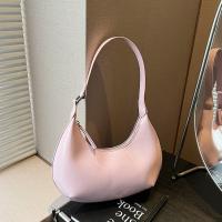 Bandolera de cuero de Pu de Color sólido, bolso Hobo de gran capacidad con forma de luna para mujer, bolso Hobo de estilo coreano para chica - details 24
