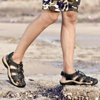 Nuevo Sandalias deportivas grandes de cuero para hombre, verano 2022 - details 24