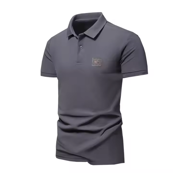 Polo con bordado para hombre, camiseta informal de manga corta, transpirable, de lujo, de alta calidad, para exteriores, verano, 20 - 1