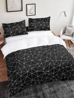 Juego de Cubierta de Edredón de Lujo en Tamaño King Queen Full Twin Ligero Negro y Blanco Estilo Bohemio para Niñas y Niños - details 10