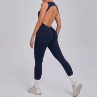 Conjunto de gimnasio de una pieza, ropa de yoga, traje deportivo, pellets Fiess, trajes de entrenamiento elásticos para mujer - details 4