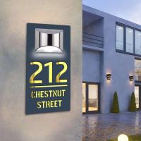 Placa de Número de Puerta Moderna de Acrílico Personalizada Corte Láser Personalizado - details 7