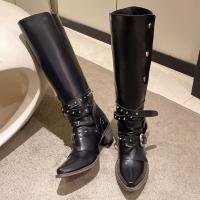 Botas de caballero para mujer, zapatos largos informales - details 2