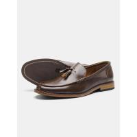 Zapatos casuales de hombre de estilo americano, mocasines cómodos de lujo a la moda, zapatos de cuero para hombre - details 4