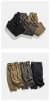 2025 Otoño Invierno grueso acolchado Harem pantalones hombres estilo chino pantalones cálidos hombre Harajuku pantalones de chándal pantalones para correr de gran tamaño - details 3