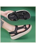 Nuevo 2025 sandalias jóvenes, deportes casuales, plataforma cómoda, Velcro, zapatos de mujer de gran tamaño - details 9