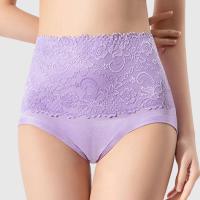 Ropa interior menstrual suave y a prueba de fugas moldeada de alta elasticidad de cintura grande para mujer, ropa interior sexy con control abdominal - details 6
