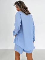 Versátil francés informal para mujer, dos piezas y color sólido, de moda, novedad 2024 - details 13