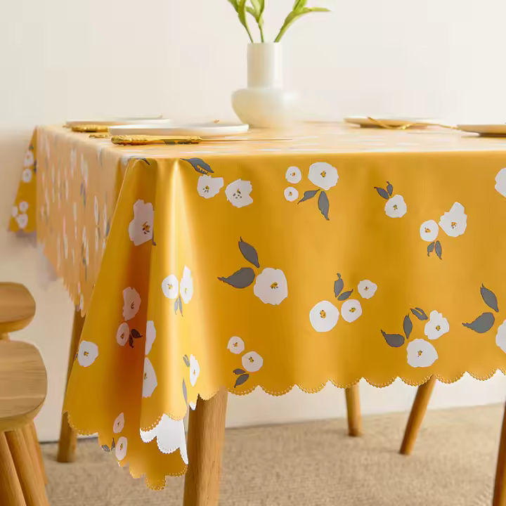 Mantel de Mesa Pastoral Fresco Impermeable, Resistente al Aceite, Lavable - 1
