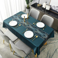 Mesa de centro Rectangular nórdica Anti-foug moderna para el hogar, Mantel de tela resistente al agua y al aceite, Mesa - details 5