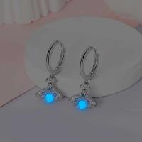 Pendientes coloridos de plata de circonio, cruz, calavera, torre de hierro, pluma estilográfica, taza de café, estrellas, regalos de mujer, joyería de boda - details 30