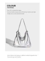 Bolso Bolso de mano multiusos para mujer Bolso de cadena de plata de verano Mochila Bolso de hombro práctico dulce y fresco - details 8