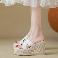 Zapatillas de Tacón de Media Pantorrilla para Mujeres Diseño Francés Muffin Inferior Romano Fresco - details 4
