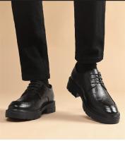 Zapatos con elevador de vestir para hombre, plataforma transpirable, informales, de negocios, de lujo, de cuero genuino, 5/8/10CM, más altos - details 11