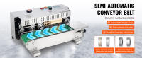 SucceBuy Máquina de sellado continuo de bolsas Sellador de banda horizontal de 0,24-0,47 pulgadas de ancho con control de temperatura digital Acero inoxidable para bolsas de plástico de 0,02-0,8 mm - details 3