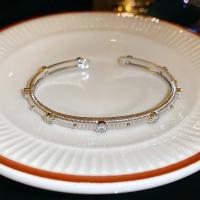 Nueva pulsera coreana exquisita geométrica con apertura Simple, pulsera de Metal elegante a la moda, joyería para mujer - details 3
