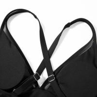 Bikini de Cintura Alta para Mujer 2024 Traje de Baño de Rayas con Cuello en V - details 33