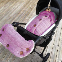 Saco de dormir de punto grueso para bebé, forro de Cachemira de imitación infantil, envoltura para recién nacido, manta para cochecito de niño - details 37