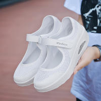 Mocasines de plataforma para mujer, zapatillas cómodas sin cordones, zapatos ligeros para caminar, gris, trabajo, mecedoras largas horas - details 10