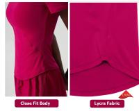 Conjunto deportivo de dos piezas para mujer, ropa deportiva corta de Color liso, transpirable, secado rápido, traje para correr - details 4