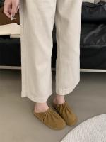Nuevos Zapatillas de Plataforma para Mujer Primavera-Verano 2025 Versátiles Cordones de Media Pantorrilla en Piel Arrugada - details 17
