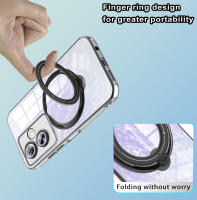 Funda De Soporte de Anillo Magnético Transparente, Galvanoplastia Para OPPO A79 5G - details 13