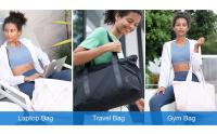 Bolsa para mujer, bolsa de viaje para ordenador portátil, bolsa de pañales para gimnasio, bolsa de yoga con cierre para esterilla de yoga para deporte universidad trabajo - details 5
