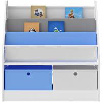 Estantería para Niños con Diseño de Unicornio Organizador de Libros con 3 Estantes y 2 Cajones Plegables 74 x 71 x 23 cm Blanco/Morado/Rosa - details 10