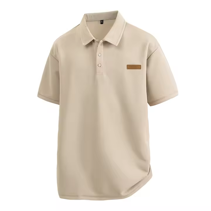 Camiseta polo de manga corta para hombre, holgada, antibacteriana, adelgazante, cómoda y transpirable - 1