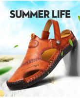 Sandalias de verano para hombre, sandalias de cuero para hombre, sandalias romanas clásicas, zapatillas suaves para exteriores, sandalias de goma para playa para hombre, sandalias de Trekking - details 2