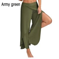 Pantalones de Yoga de Gasa Transpirable para Mujer Pantalones Sueltos Rectos de Color Sólido - details 7