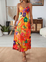 Vestido largo camisola estampado para mujer, novedad de 2025, para vacaciones y ocio - details 5
