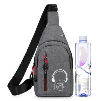 Bolso de pecho Simple Glow para hombre, bolso cruzado de nailon multifuncional de gran capacidad, bolso de hombro impermeable para viaje y ciclismo - details 3