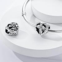 Abalorios de plata 100% auténtica con huellas de pata, joyería fina de cumpleaños para mujer, pulsera de 3mm, regalo con piedra de circón principal - details 27