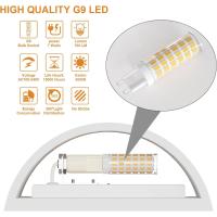7W Blanco Cálido LED Modernos Lámpara de Pared Interior para Sala de Estar, Dormitorio, Pasillo (Incluye Bombilla LED), 2 Piezas - details 4