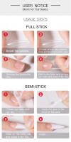 NAILWIND-Juego de manicura para extensión de uñas, herramienta de Arte de uñas postizas a presión, pegamento para uñas de cubierta semicompleta, puntas acrílicas - details 13