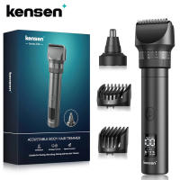 Kensen S29 para hombres 2 en 1 Kit de cortapelos ajustable Maquinilla de afeitar eléctrica Corte seco/húmedo Recortador de pelo de nariz - details 0