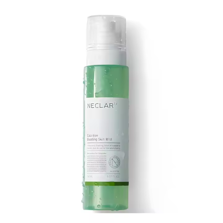 Neclar Aloe Vera Centella Asiatica Spray Tónico hidratante coreano para el cuidado de la piel - Bruma facial para enrojecimiento y sequedad - 1