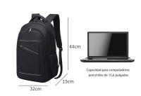 Mochila minimalista para hombre, mochila para ordenador de 15,6 pulgadas, almacenamiento multicapa, con interfaz USB - details 6